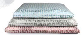 image of Biozoo Turquoise Feather Zen Cushion T-s